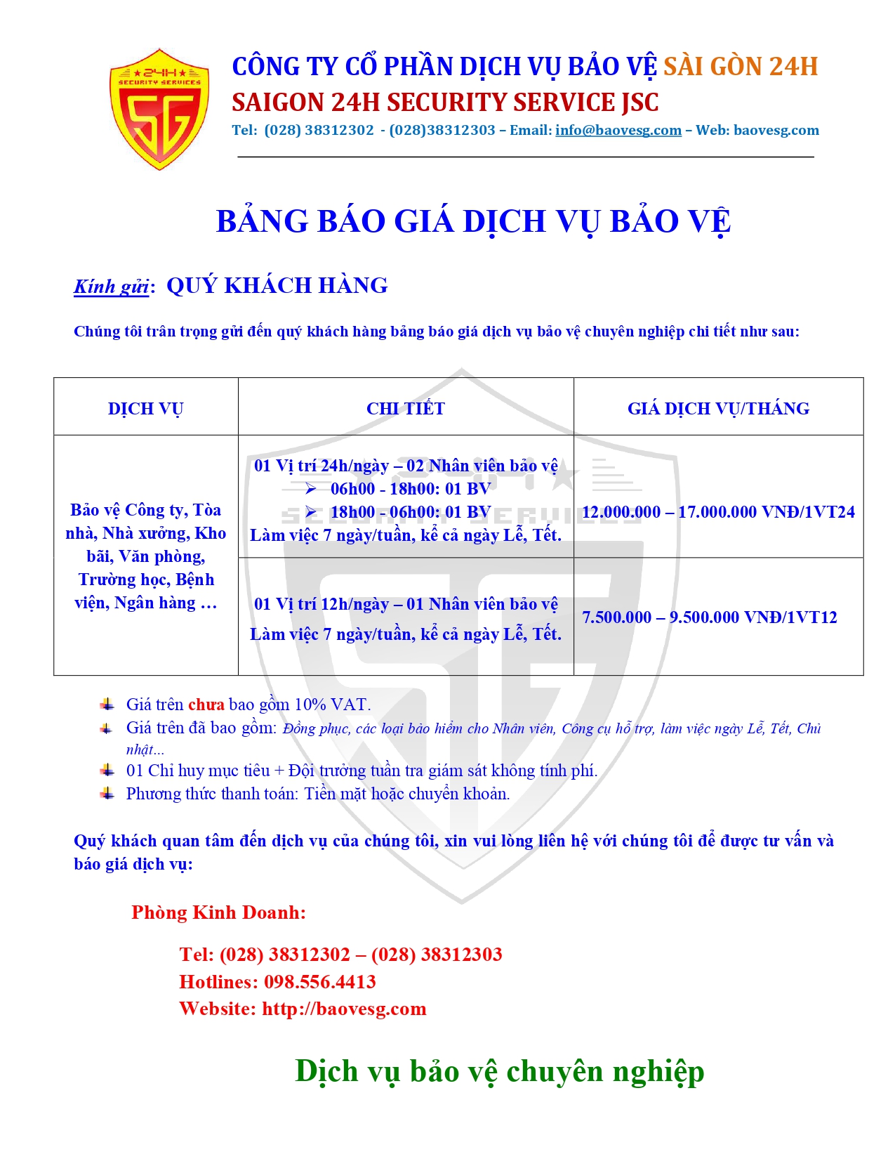bao gia dich vu bao ve o duc hoa long an